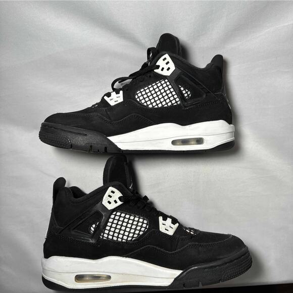 Size 6 - Nike Air Jordan 4 Retro GS White Thunder Men\'s Shoes Ships Now